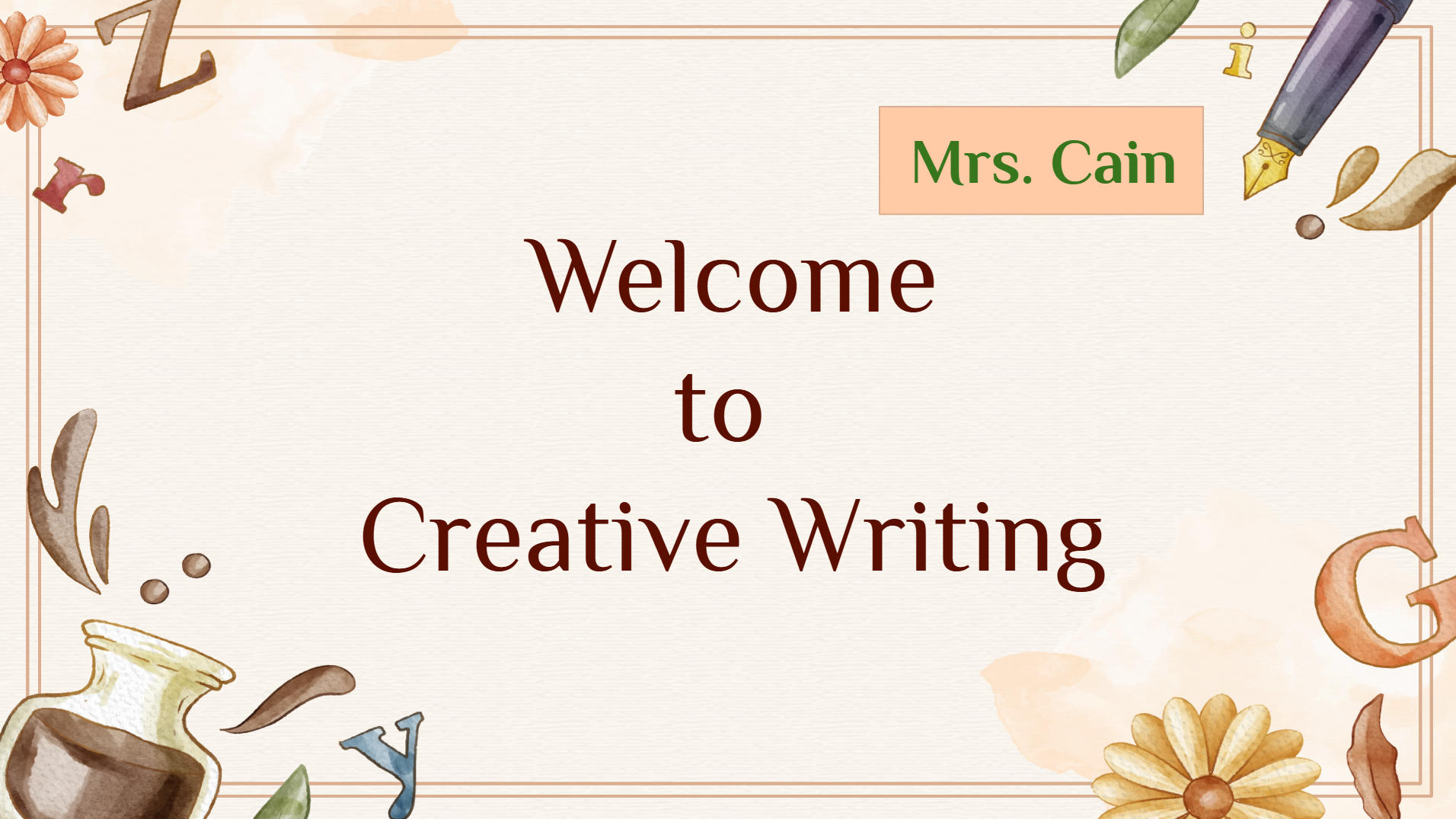 Creative Writing