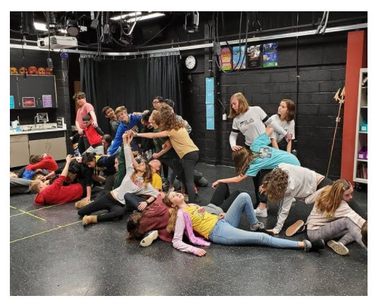 picture of students in theater class